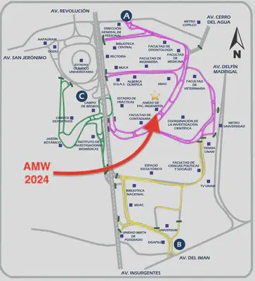 UNAM map